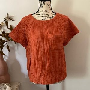 Madewell Lightspun Renwood Button Back Top